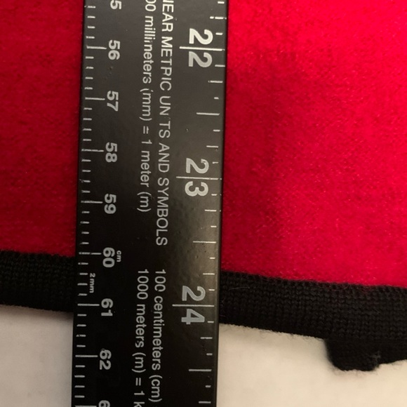 Calvin Klein Women’s Cardigan Sweater Wool Blend Large Red/Black - Picture 9 of 13